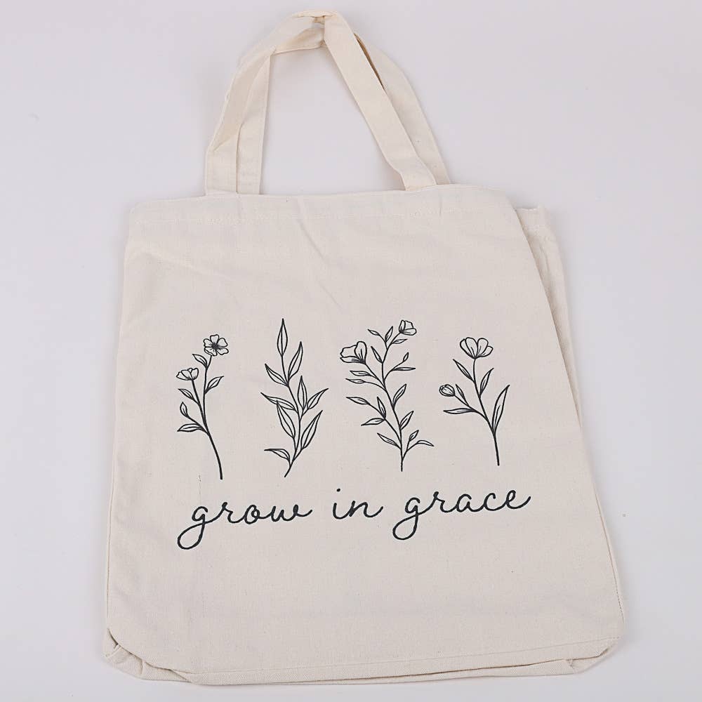 Swanson Christian Products - Vente Tote bag – femme - Totebag en coton "Grandir en grâce"1