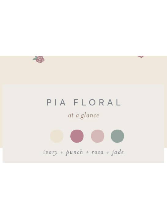 Colored Organics - Wholesale Bodysuit (Non-Footed) - Baby - Organic Baby Soleil Pointelle Bodysuit Dress - Pia Floral