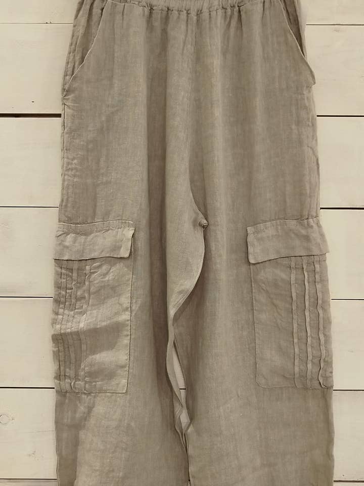 Linos y Textiles - Wholesale Pants - Women's - REF: 6443 100% linen trousers7