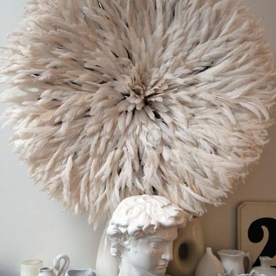 Juju hat world - Wholesale Wall Accent - Fluffy Cream juju hat for interior wall decor