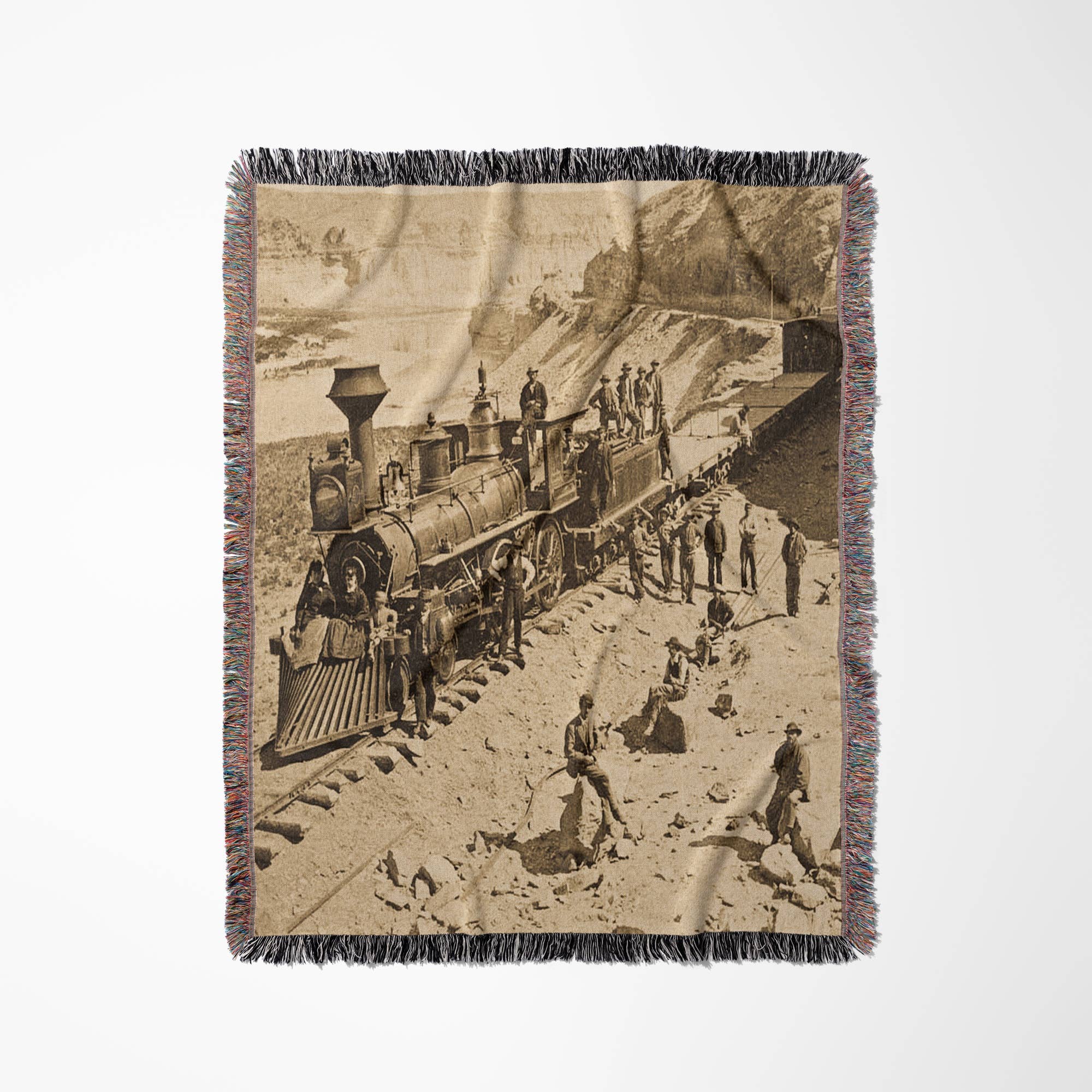 3dRose - Wholesale Throw Blanket - 3dRose, Scenes from the Union Pacific Railroad , Blanket0