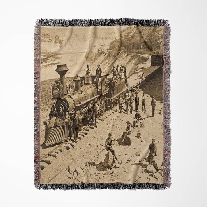 3dRose - Wholesale Throw Blanket - 3dRose, Scenes from the Union Pacific Railroad , Blanket0