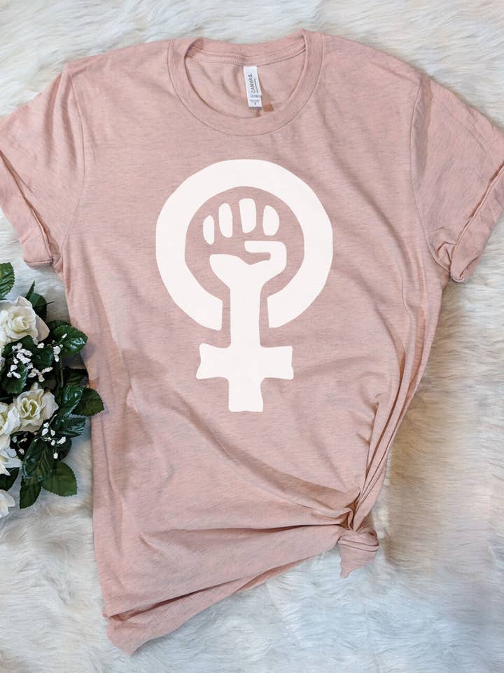 House Of Rodan - Wholesale T-Shirt (Graphic) - Women's - Feminist Symbol - Feminism Equal Rights Girl Power T-Shirt