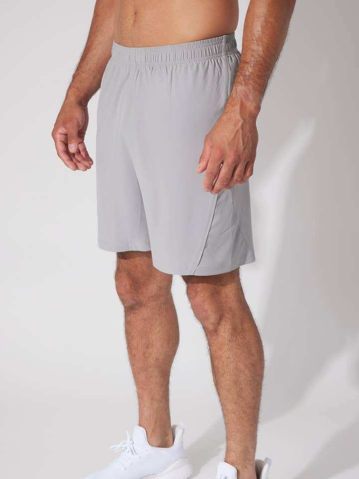 Pantalón corto tejido para hombre con bolsillo trasero con cremallera para venta al por mayor de 90 Degree by Reflex & Yogalicious