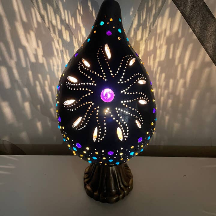 Luminária de Cabaça artesanal com tema Sol 4 por atacado de madeathand.nl