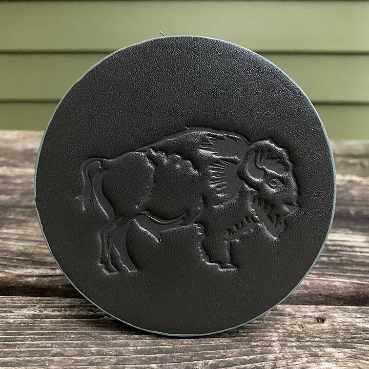 Jimmyrockit - Wholesale Coasters - Leather Coaster - Buffalo Bison