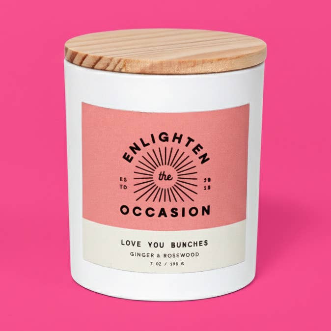 Love You Bunches Candle in White Tumbler for wholesale by Enlighten the Occasion