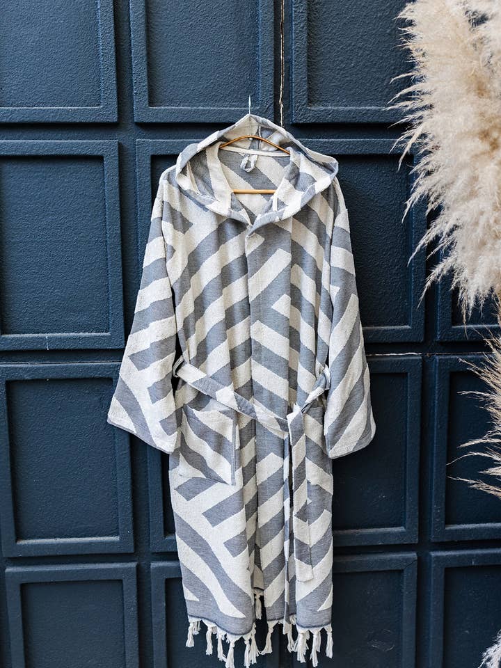 Kikoya - Wholesale Badjas - Uniseks - Kikoya lichtgewicht badjas met capuchon van Turks katoen, Raised Terry18