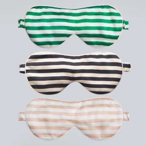 LanLivia - Wholesale Sleep/Eye Mask - 100% Silk Sleep Mask-Strips n Checkboard Patterns-Oversize6