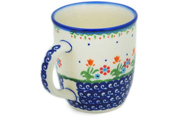 Polmedia Polish Pottery - Vente Tasse à café - Mug 14 oz sur le thème des fleurs printanières1
