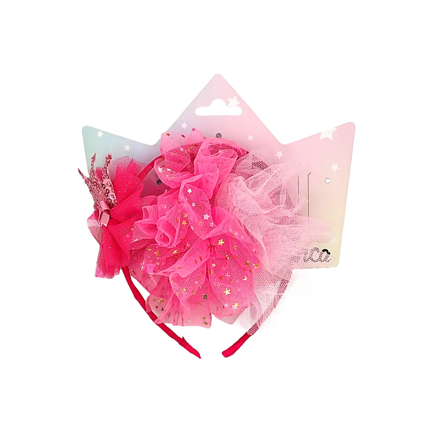 IKILIFE S.L - Vendita all'ingrosso Diadema - Bambini - Set per bambini con cerchietto in tulle, corona e 2 scrunchies3