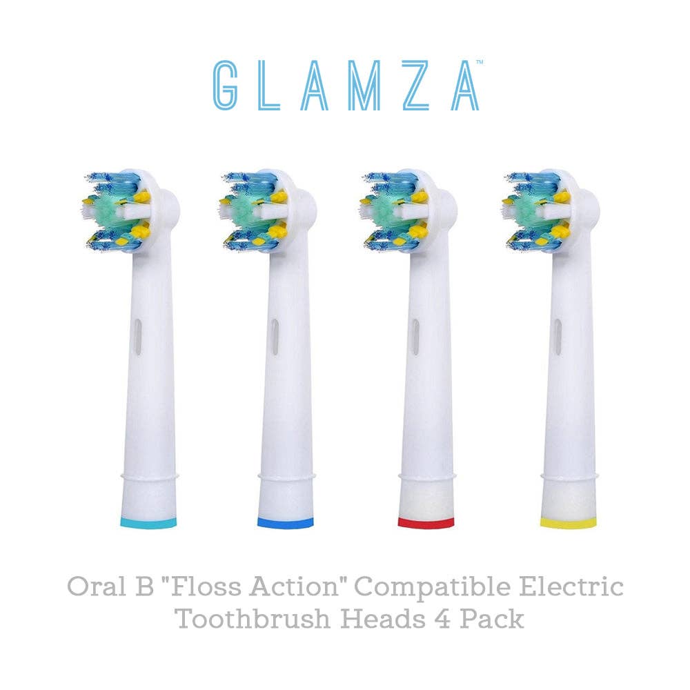 My Wholesale Warehouse – wholesale Toothbrush – Oral B "Floss Action" Compatible Electric Toothbrush Heads 4 Pack1