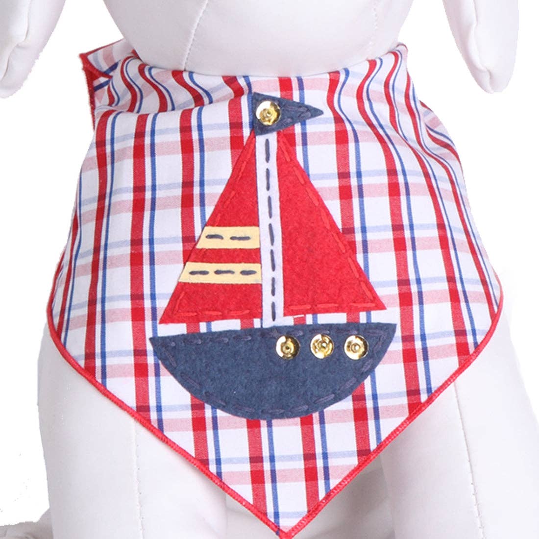Red Sailboat Bandana for wholesale on Faire0