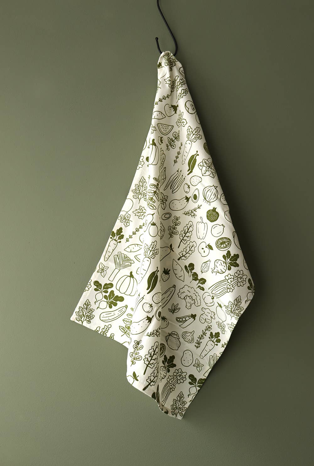 Hollandsche Waaren - Wholesale Tea Towel - Veggie Green Tea Towel1