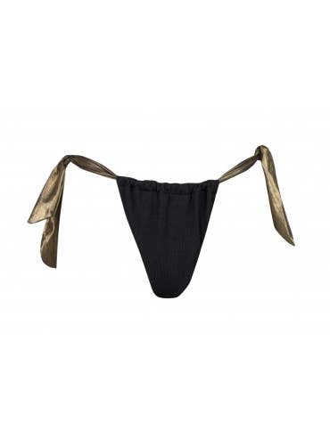 GIUDITTA LUXURY BLACK GOLD BRAZILIAN ADJUSTABLE for wholesale by FollowMe Beachwear