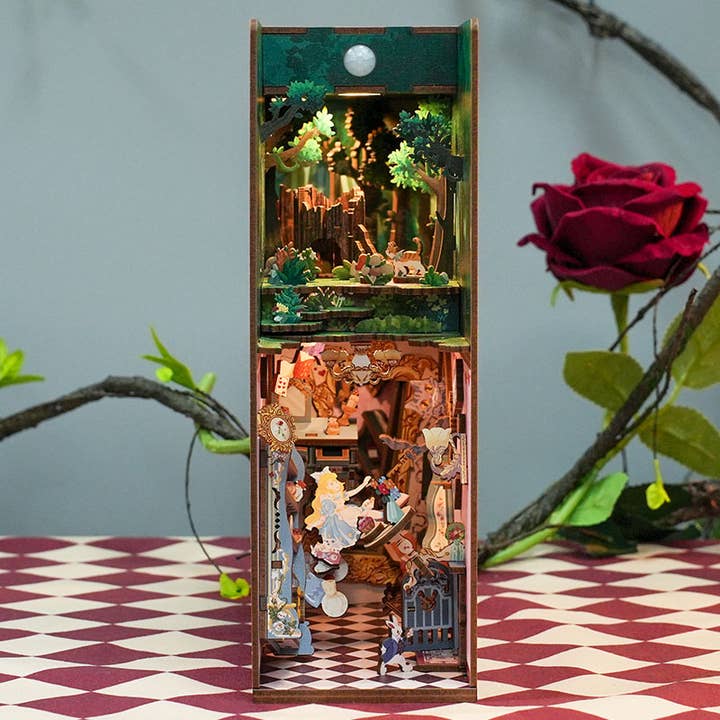 Hands Craft - Wholesale DIY Craft Kit - DIY Miniature House Book Nook Kit: Alice's Adventure