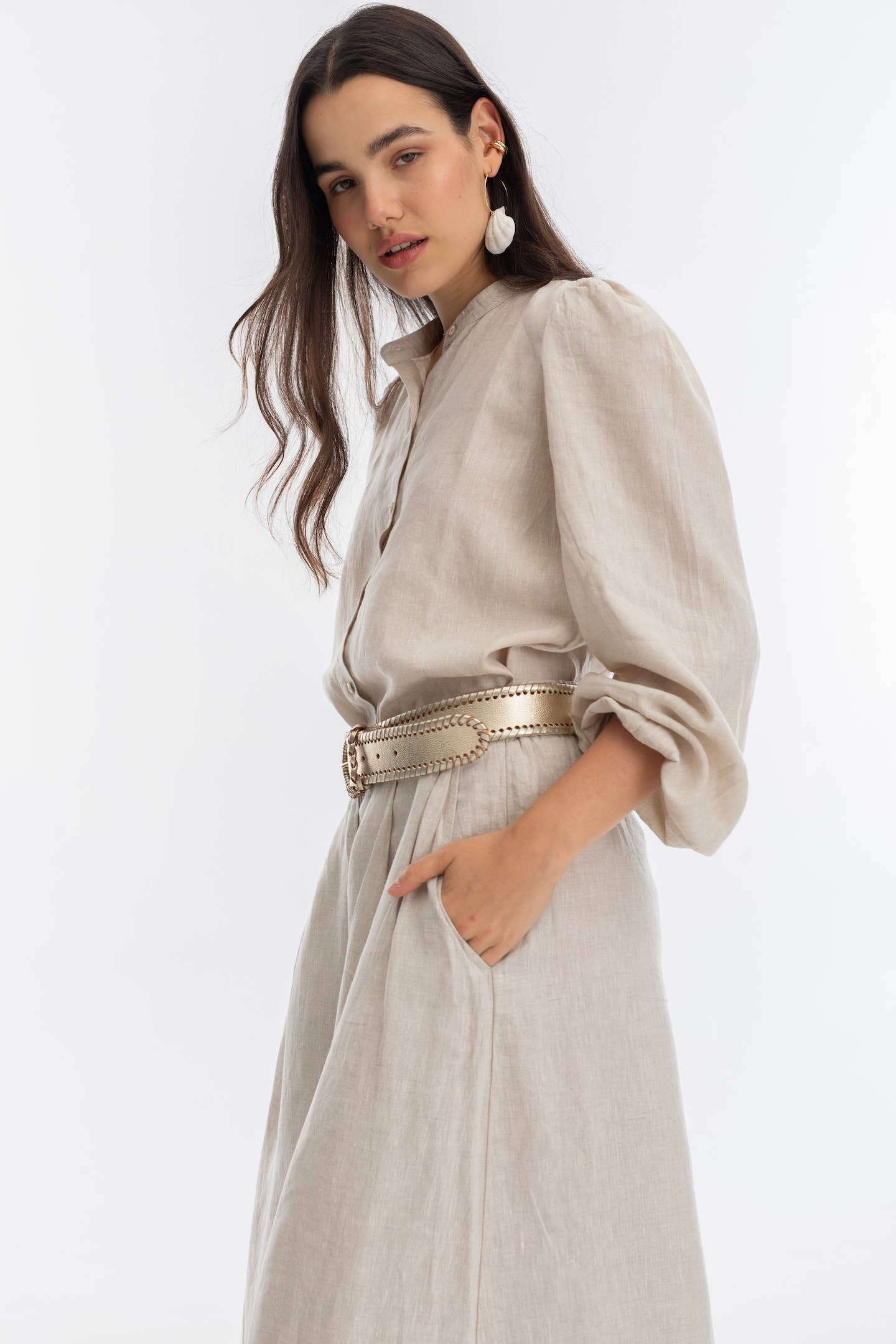 Sabi Linen Pants - Natural for wholesale on Faire8