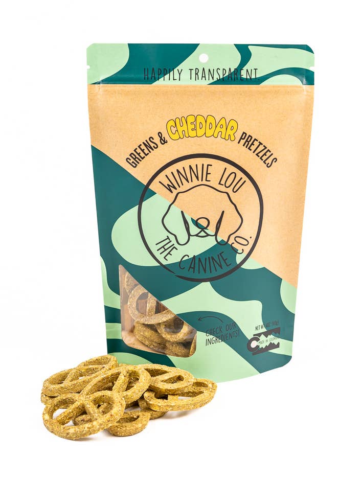 Greens & Cheddar Pretzels for wholesale by Winnie Lou