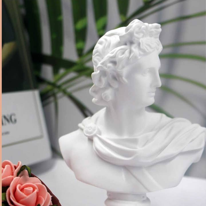 Magnifique Hearts - Wholesale Decorative Figurine - Apollo Miniature Greek Bust 1/12 Size Home Office Decor Gift5