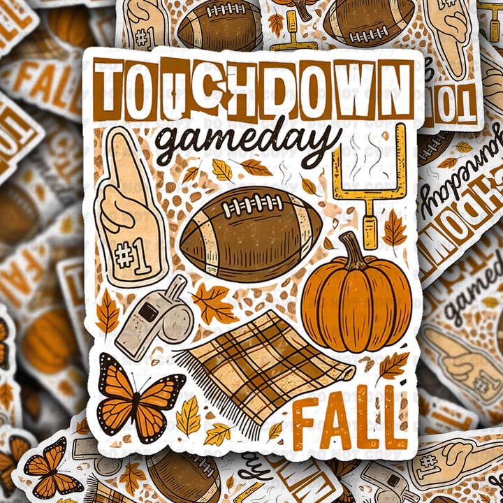 It's Transfer Time - Wholesale Sticker - DC 2061 - Touchdown gameday fall football Die Cut Sticker0