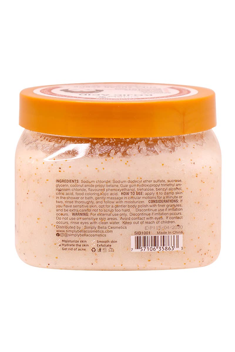 PINEAPPLE Beauty – Esfoliante corporal por atacado – Simply Bella SIB1001 Esfoliante de Açúcar com Manteiga de Karité e Ácido Kójico - 62