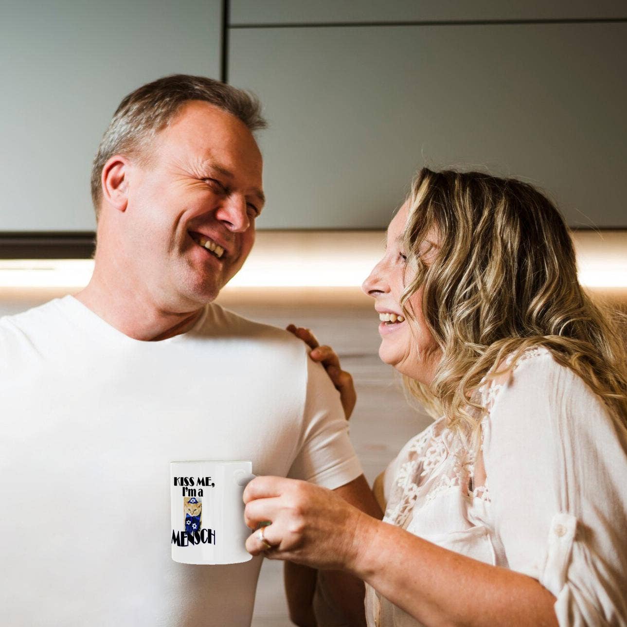 3dRose - Wholesale Coffee Mug - 3dRose, Kiss me, Im a mensch. Cat., Mug10