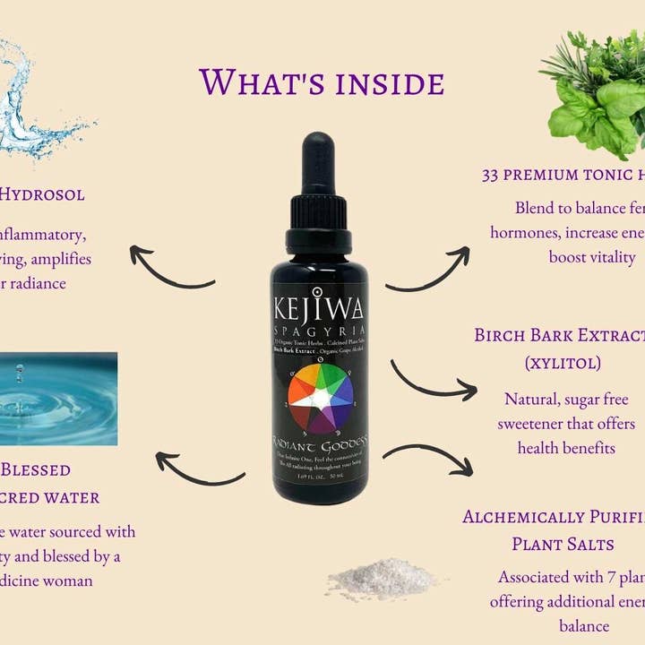 Kejiwa - Wholesale Tincture - Radiant Goddess Spagyria: Woman's Tonic Herbal Tincture