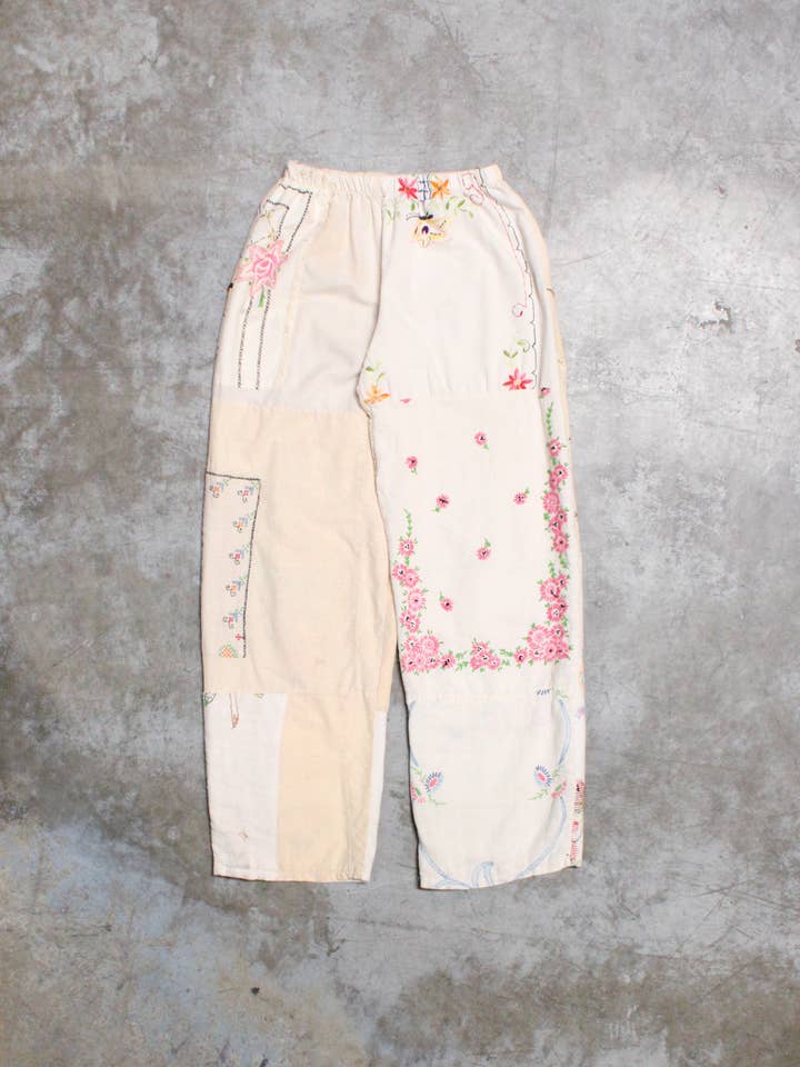American Recycled Clothing - Wholesale Pants - Women's - Embroidered Pieced Pant Bundle