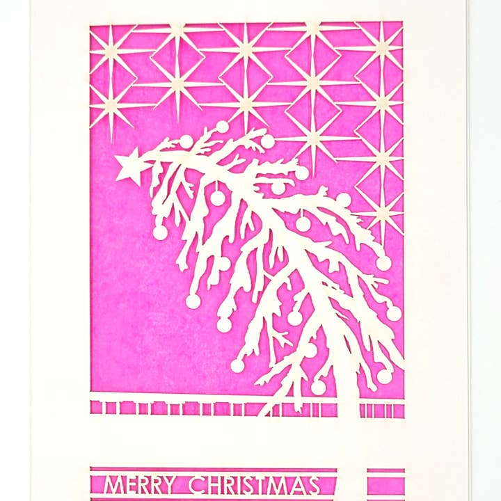 two hermanas - Wholesale Kerstkaartje - Scheve Holiday Tree - Vrolijk kerstfeest8