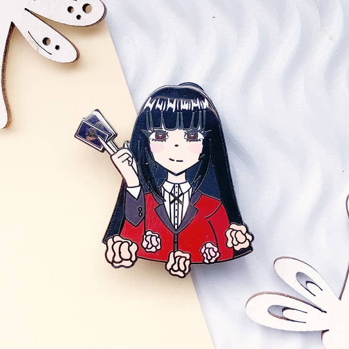 yumeko jabami enamel pin for wholesale by Teasuii