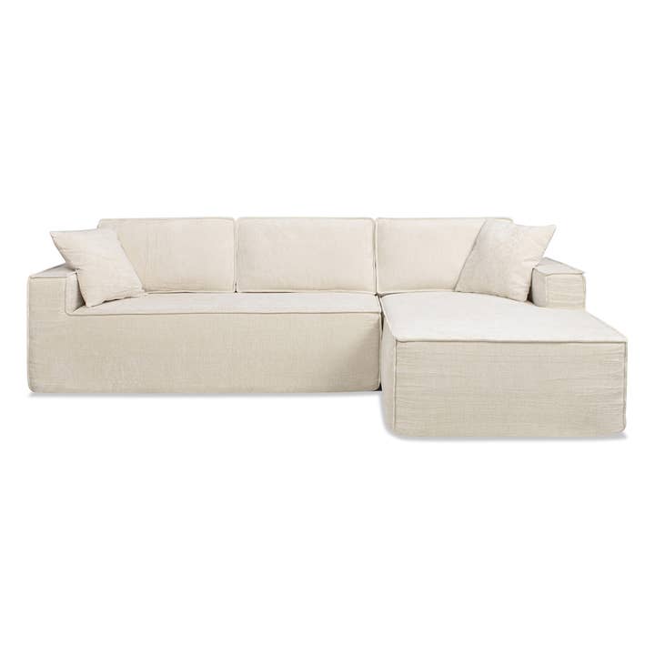 Jennifer Taylor Home - Wholesale Sofa - Brenley 110.5" RAF Sofa-in-a-Box Sectional Sofa