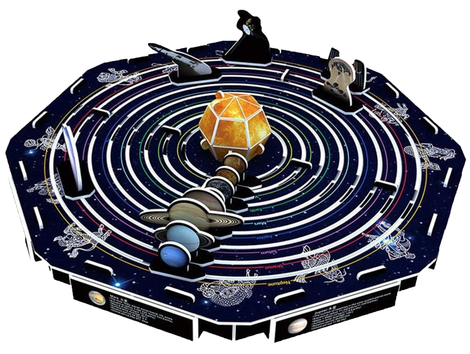 Texas Toy Distribution - Vendita all'ingrosso Puzzle - Bambini - Puzzle 3D NASA Space STEM del sistema solare (45 pezzi)1