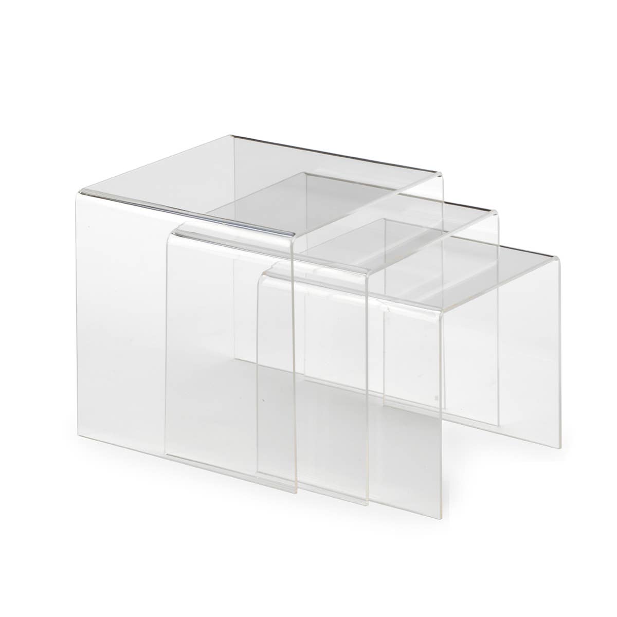 Tripar International – Suporte de joias e exposição por atacado – Risers acrílicos transparentes1