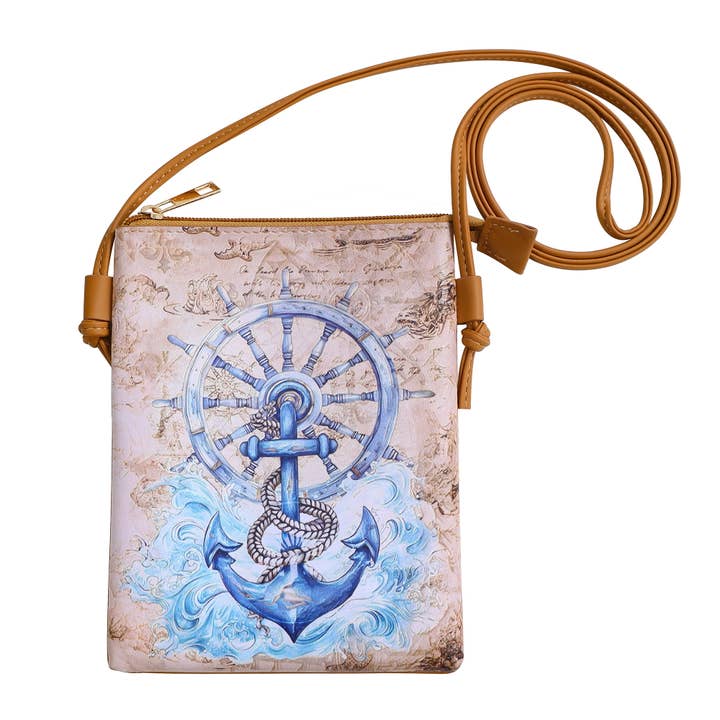 Colour Print Cellphone Bag - Anchor for wholesale by Shine Mark Accessories