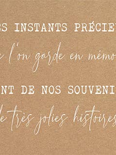 CARTE POSTALE INSTANTS PRECIEUX pour la vente par Pépette Kacahuète