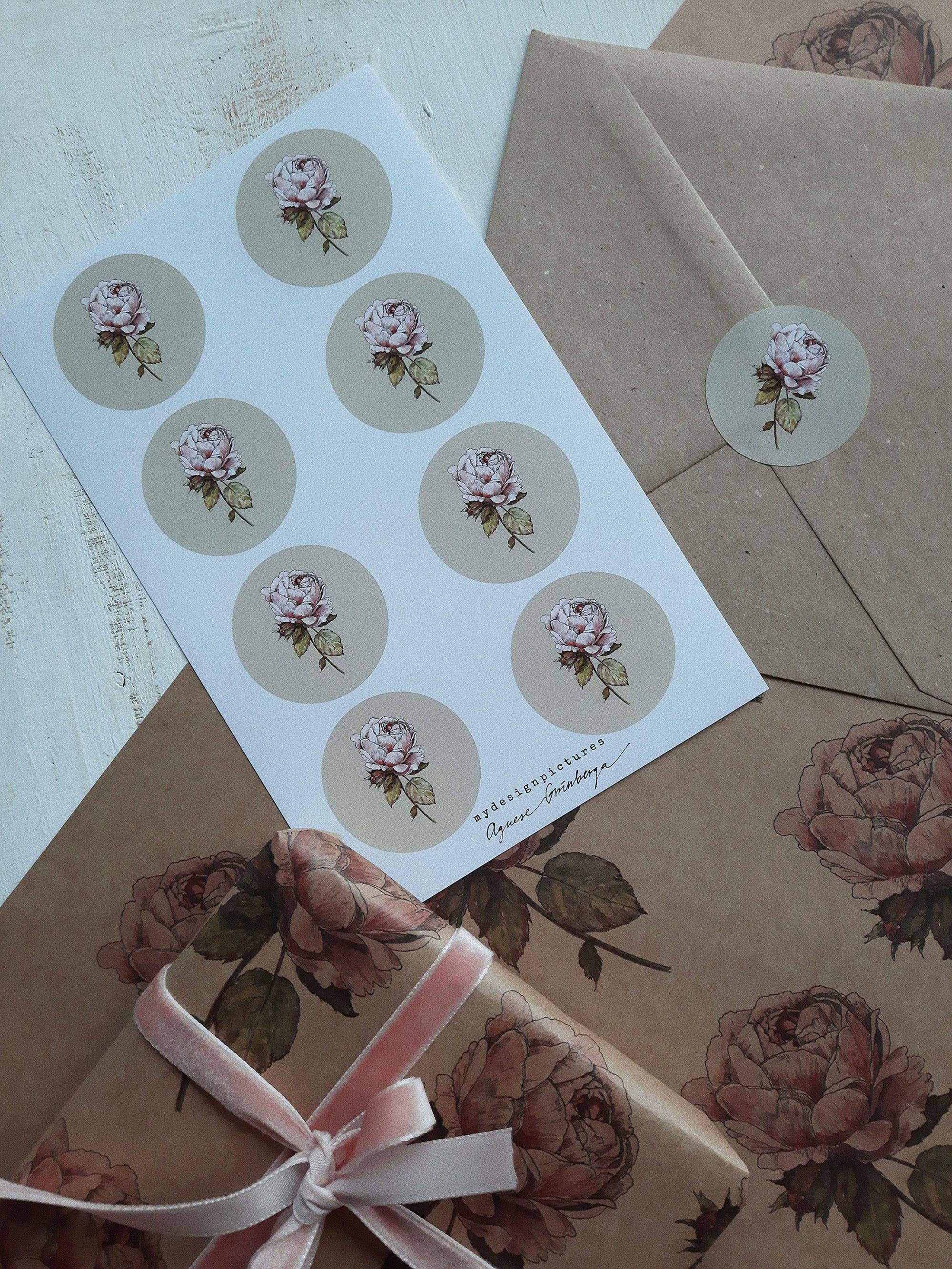 MyDesignPictures - Wholesale Sticker - Vintage Rose Sticker Set1