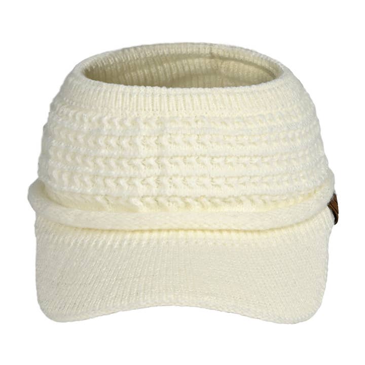 Fashion City - Wholesale Visor - Women's - Knitted Open-Top Winter Visor