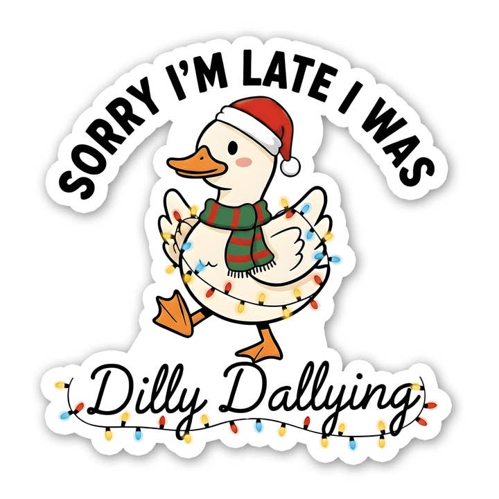 Sticker Atlas - Wholesale Sticker - Sorry I'm Late - Christmas Sticker