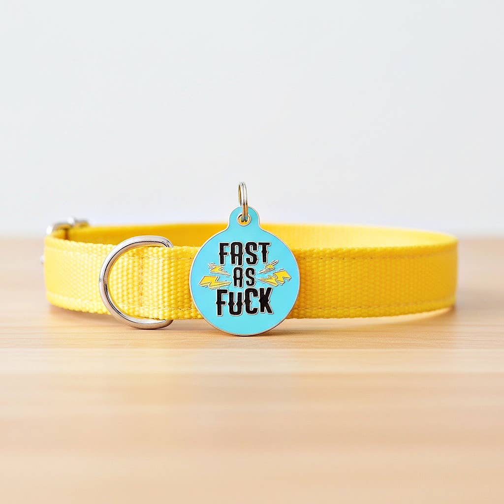 Bad Tags – Großhandel Haustiermarke – Hund – Emaille-Hundemarke mit scannbarer ID - Schnell wie der Blitz3