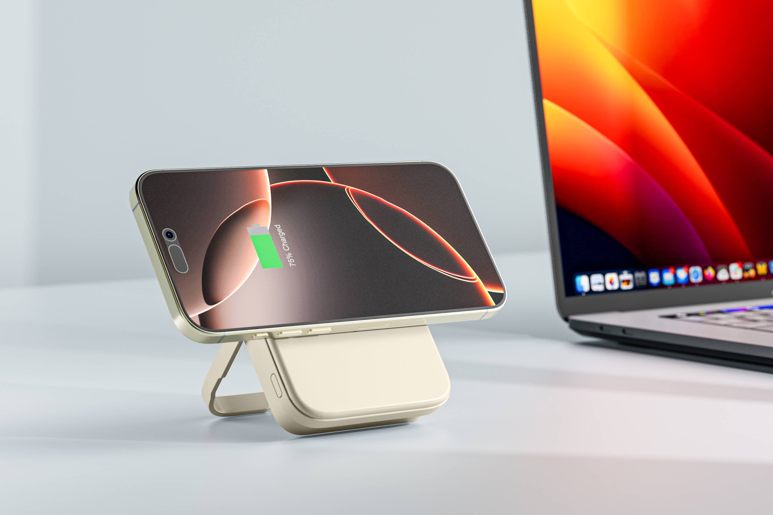 LAX Gadgets - Wholesale Portable Charger - MagSafe 10000mAh Power Bank with Kickstand- Retail Packaging5