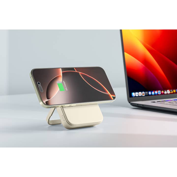 LAX Gadgets - Wholesale Portable Charger - MagSafe 10000mAh Power Bank with Kickstand- Retail Packaging5