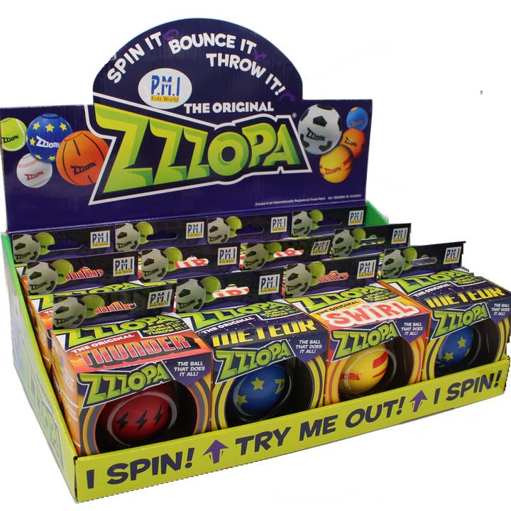 MukikiM Toys & Games – wholesale Fidget toy – Kids – Zzzopa - World's only fidget spinning bouncy ball!