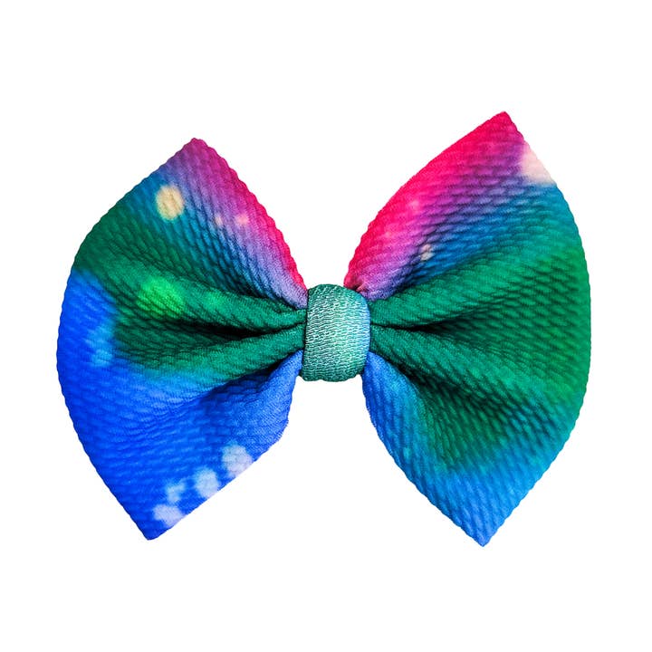 Sophia Hair Bow - Acid Wash Tie Dye for wholesale by Caylee & Co