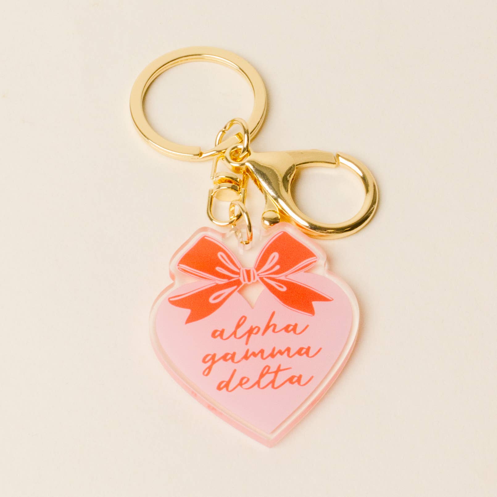 The Darling Effect - Wholesale Keychain - Women's - Sorority Sweetheart Bow Acrylic Keychain - 19 Chapters3