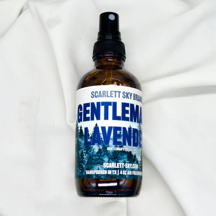 Gentleman's Lavender 4 oz Air Freshener Spray for wholesale by Scarlett Sky Brands