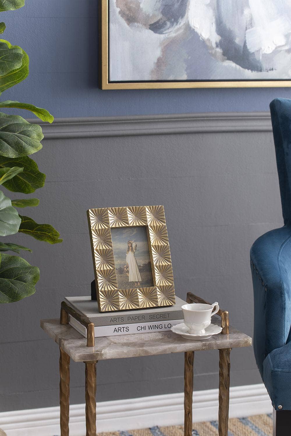 A&B Home Group Inc. - Wholesale Picture Frame - 7.5x9.5" Mathis 4x6" Photo Frame - Gold12