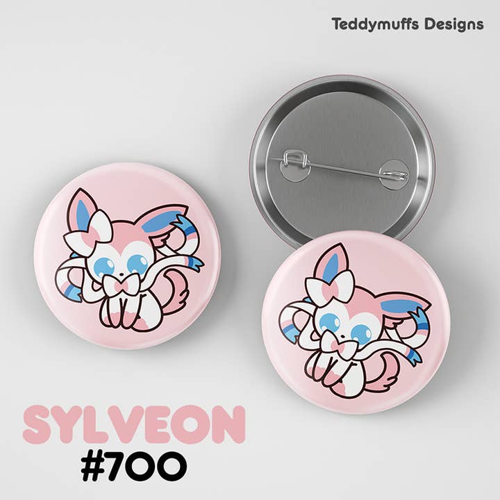 Sylveon-knappenål for engroshandel hos Teddymuffs Designs