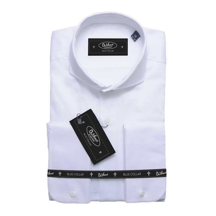 Virgoan Wish LLC - Wholesale Button Down Shirt - Men's - Da Vinci Blue Collar | Cutaway Collar shirt11