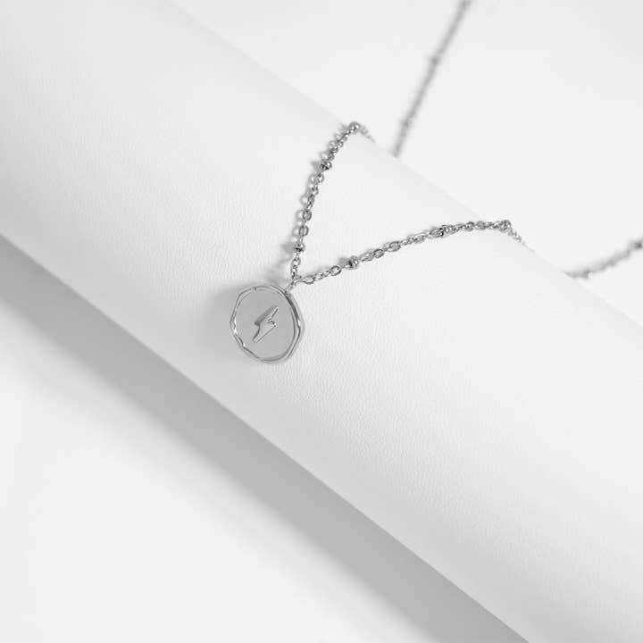 WJW - Wholesale Individual Charm/Pendant - 18K Gold PVD Stainless Steel Lightning Bolt Pendant5