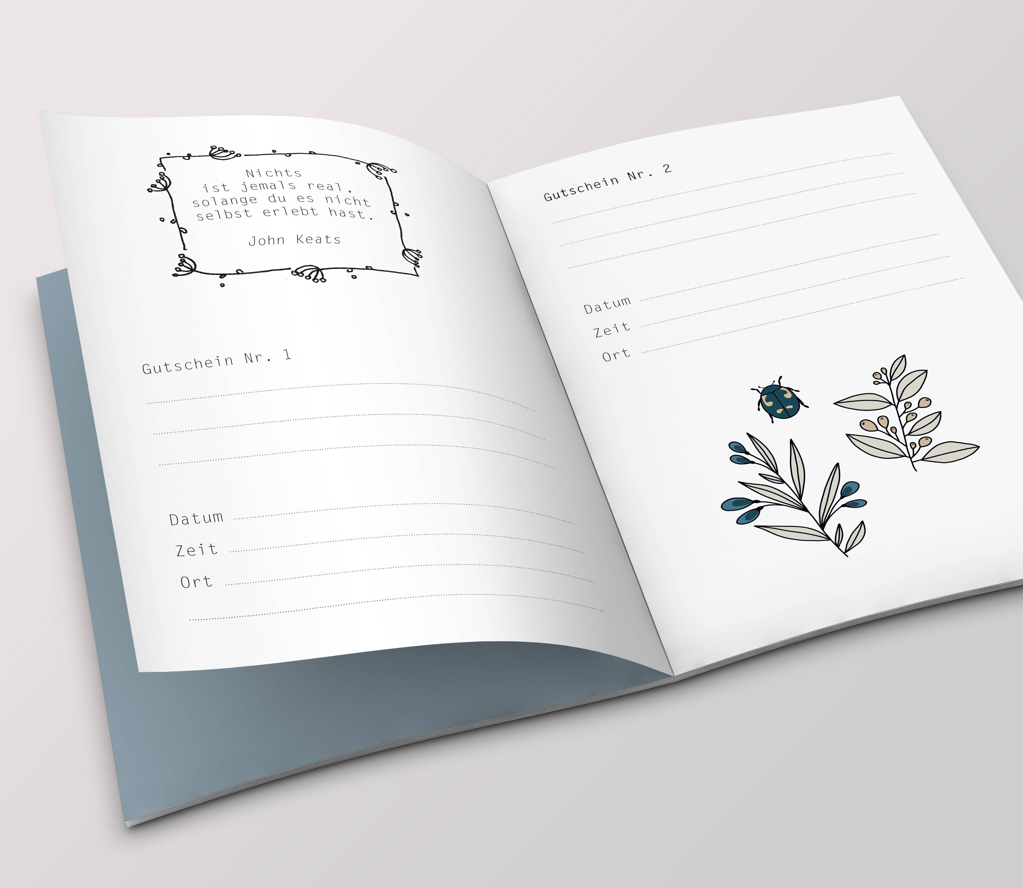 Rotberta - Wholesale DIY Craft Kit - Voucher booklet Time instead of stuff, snail1